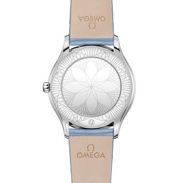 Omega De Ville Trésor quartz blue dial blue leather strap 36 mm