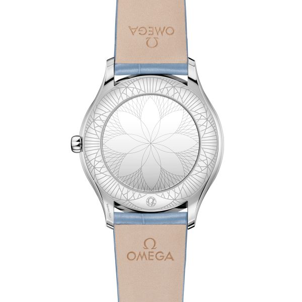 Omega De Ville Trésor quartz blue dial blue leather strap 36 mm