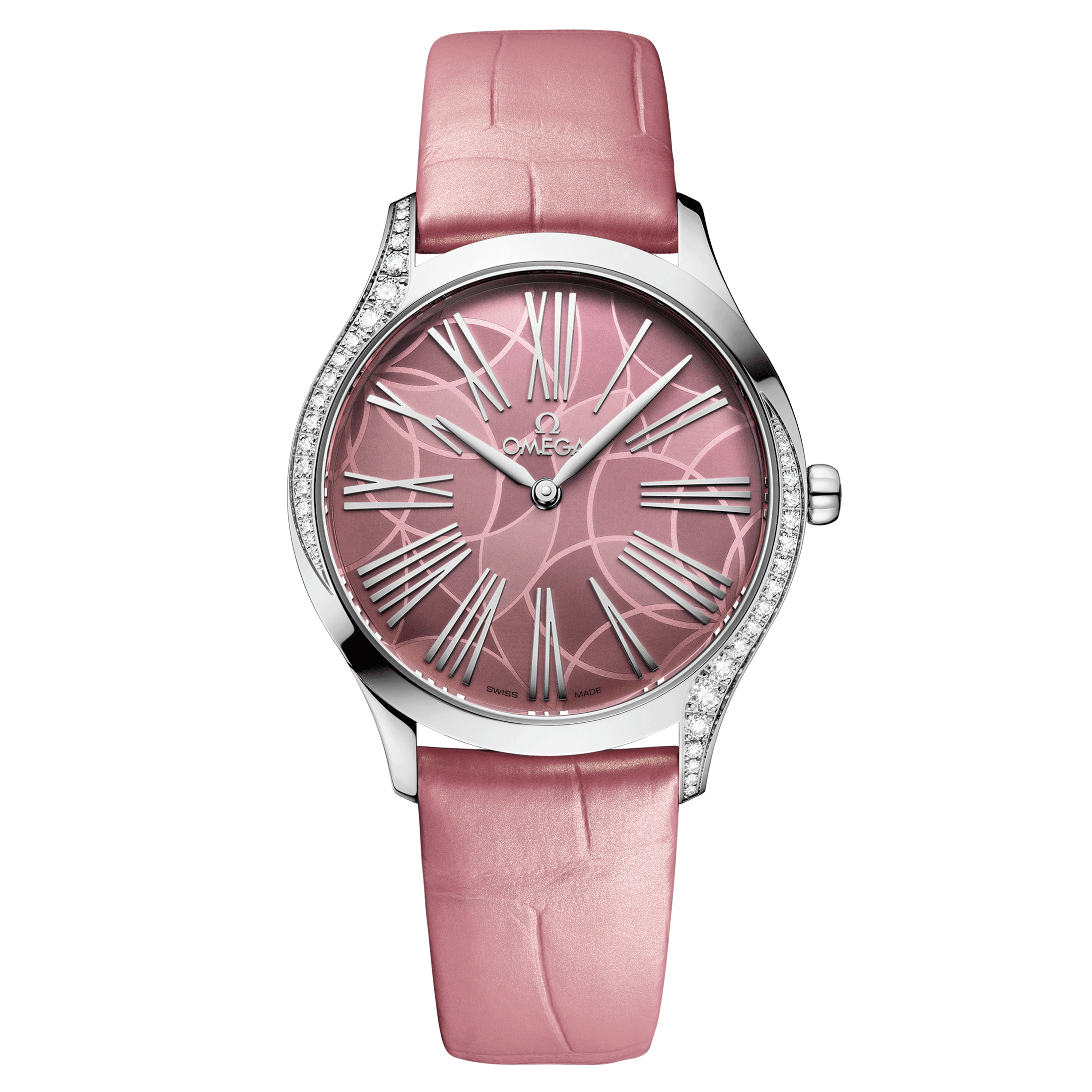 Omega ladies watches leather strap sales