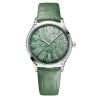 Omega De Ville Trésor quartz green dial green leather strap 36 mm