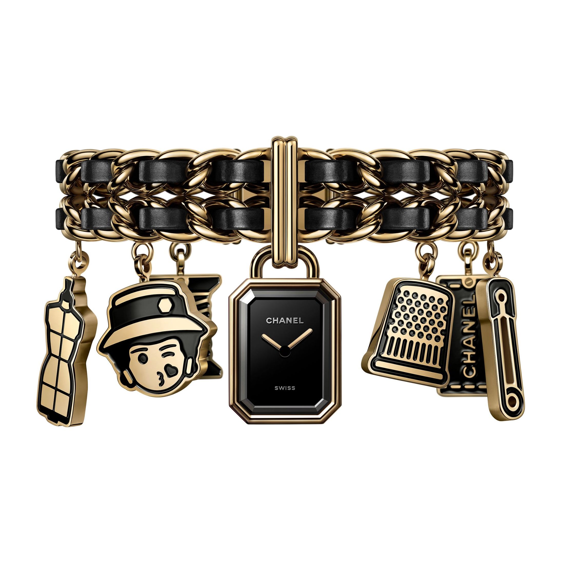 CHANEL Première Charms Couture watch yellow gold quartz