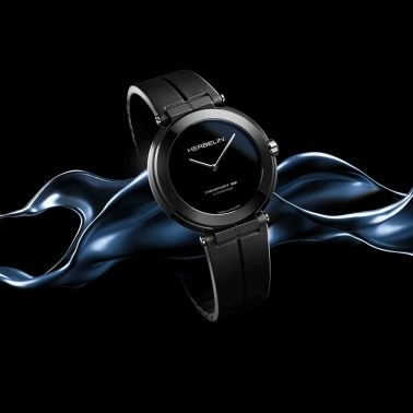Herbelin Newport Ceramics Automatic black dial rubber strap 38 mm