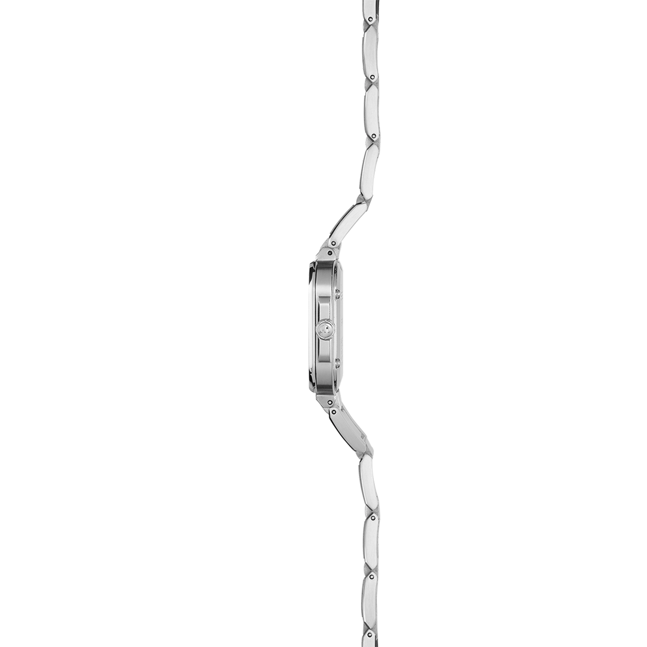 Herbelin Cap Camarat Square quartz champagne dial steel bracelet 30 x 30 mm