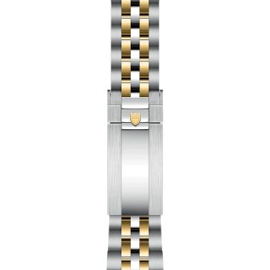 Tudor Black Bay 31 S&G automatic watch bezel set with diamond hour markers champagne dial steel and yellow gold bracelet 31 mm