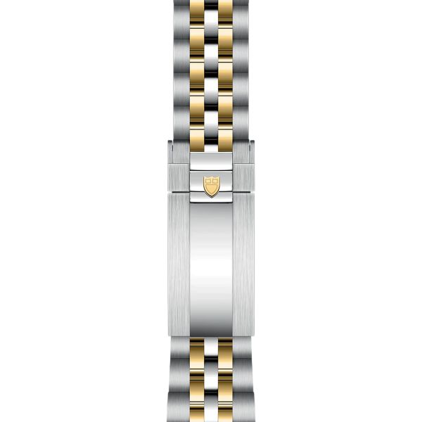 Tudor Black Bay 31 S&G automatic watch bezel set with diamond hour markers champagne dial steel and yellow gold bracelet 31 mm