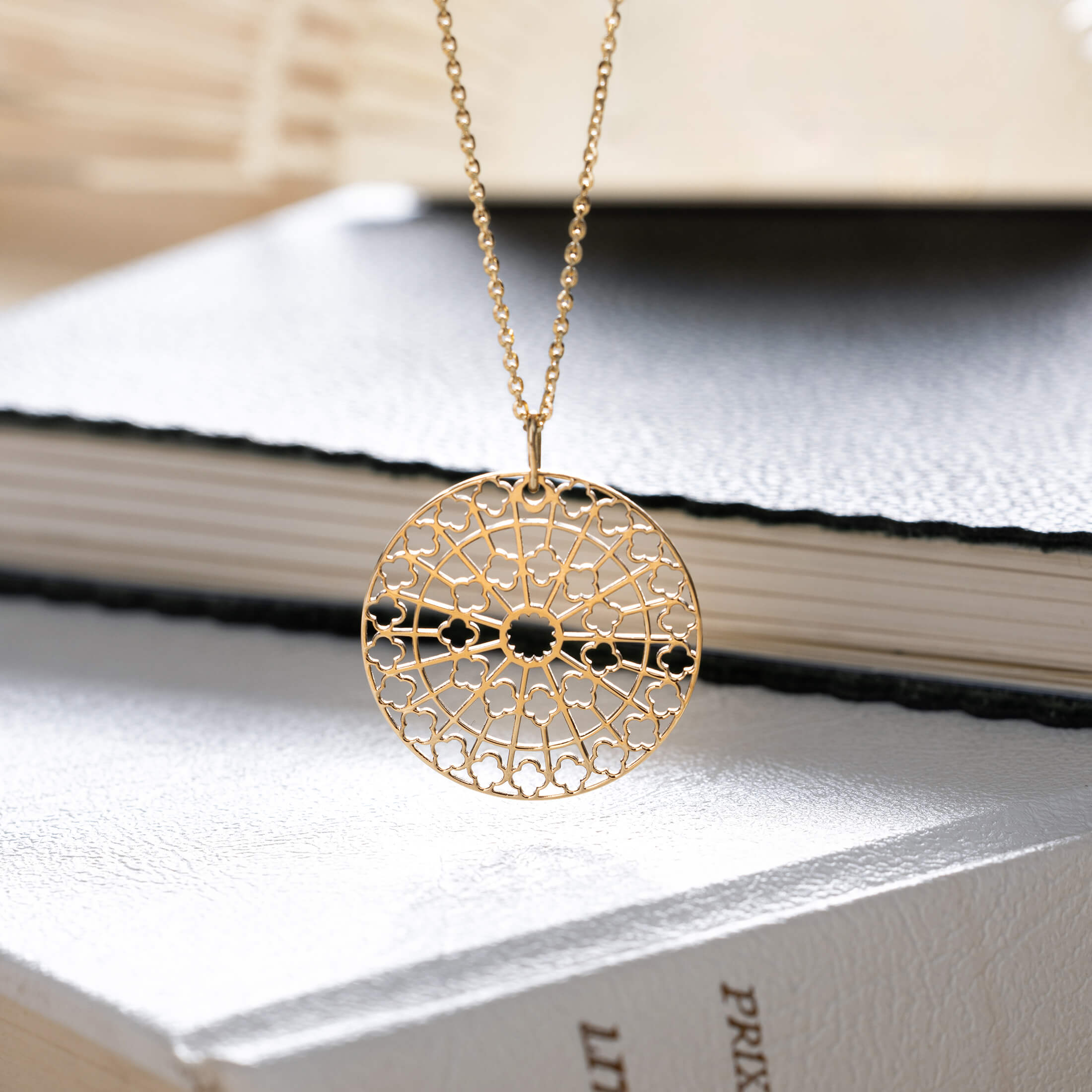 Lepage Colette Notre-Dame medal in rose gold