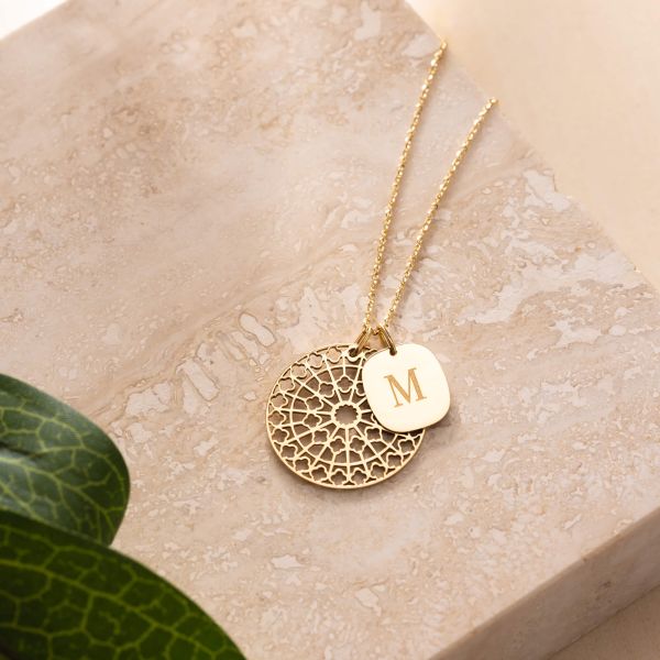 Lepage Colette Notre-Dame medal in rose gold