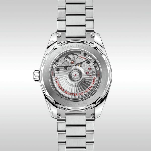 Montre Omega Seamaster Aqua Terra 150m Co-Axial Master Chronometer cadran noir bracelet acier 38 mm