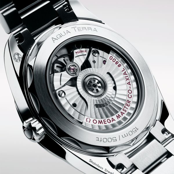 Montre Omega Seamaster Aqua Terra 150m Co-Axial Master Chronometer cadran noir bracelet acier 38 mm