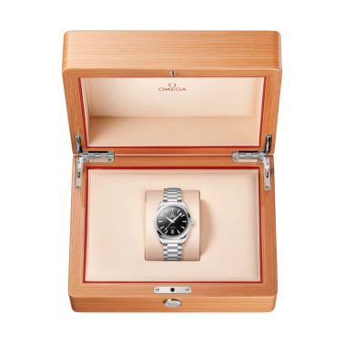 Montre Omega Seamaster Aqua Terra 150m Co-Axial Master Chronometer cadran noir bracelet acier 38 mm