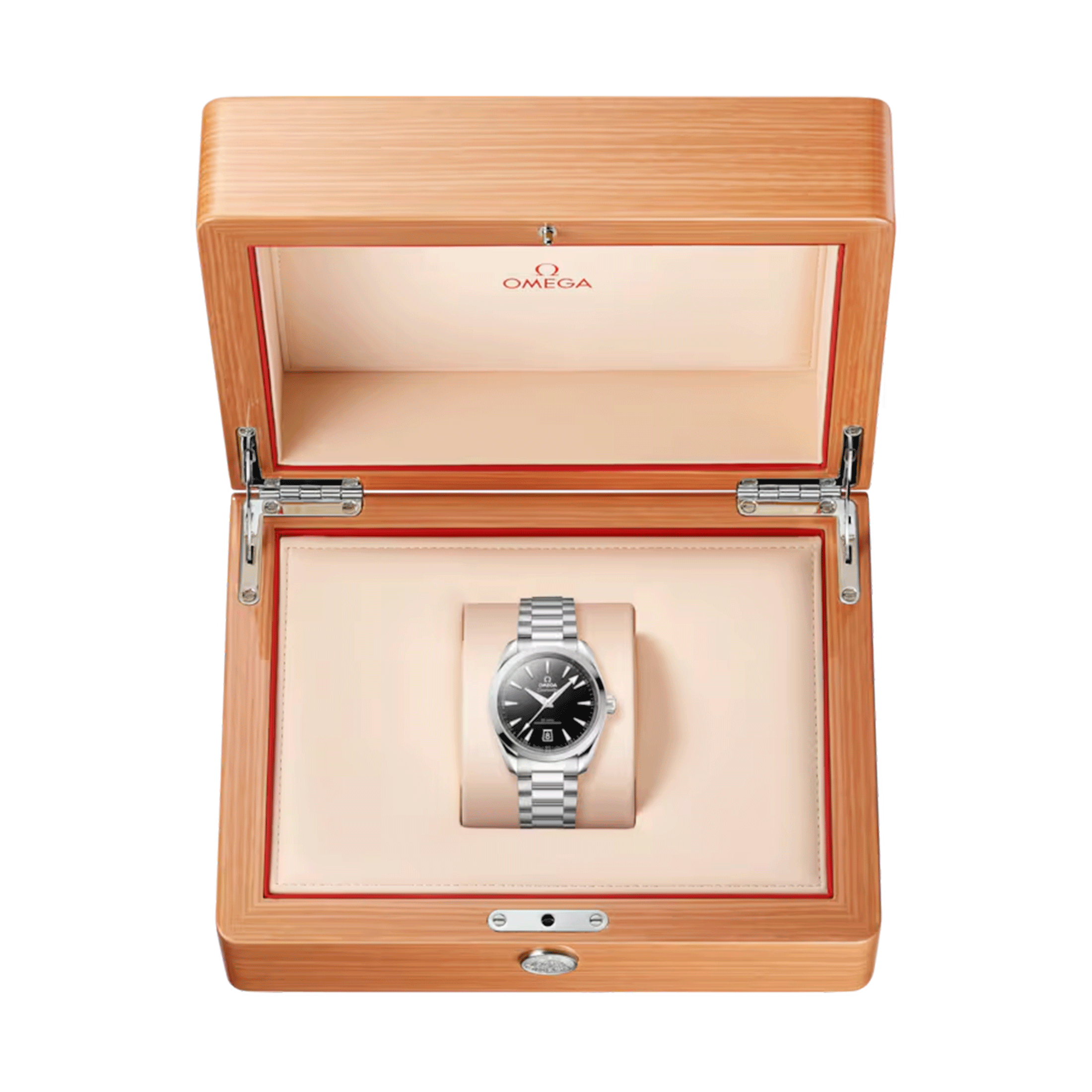 Montre Omega Seamaster Aqua Terra 150m Co-Axial Master Chronometer cadran noir bracelet acier 38 mm