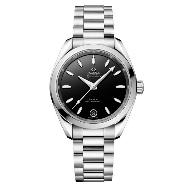 Montre Omega Seamaster Aqua Terra 150m Co-Axial Master Chronometer cadran noir bracelet acier 34 mm