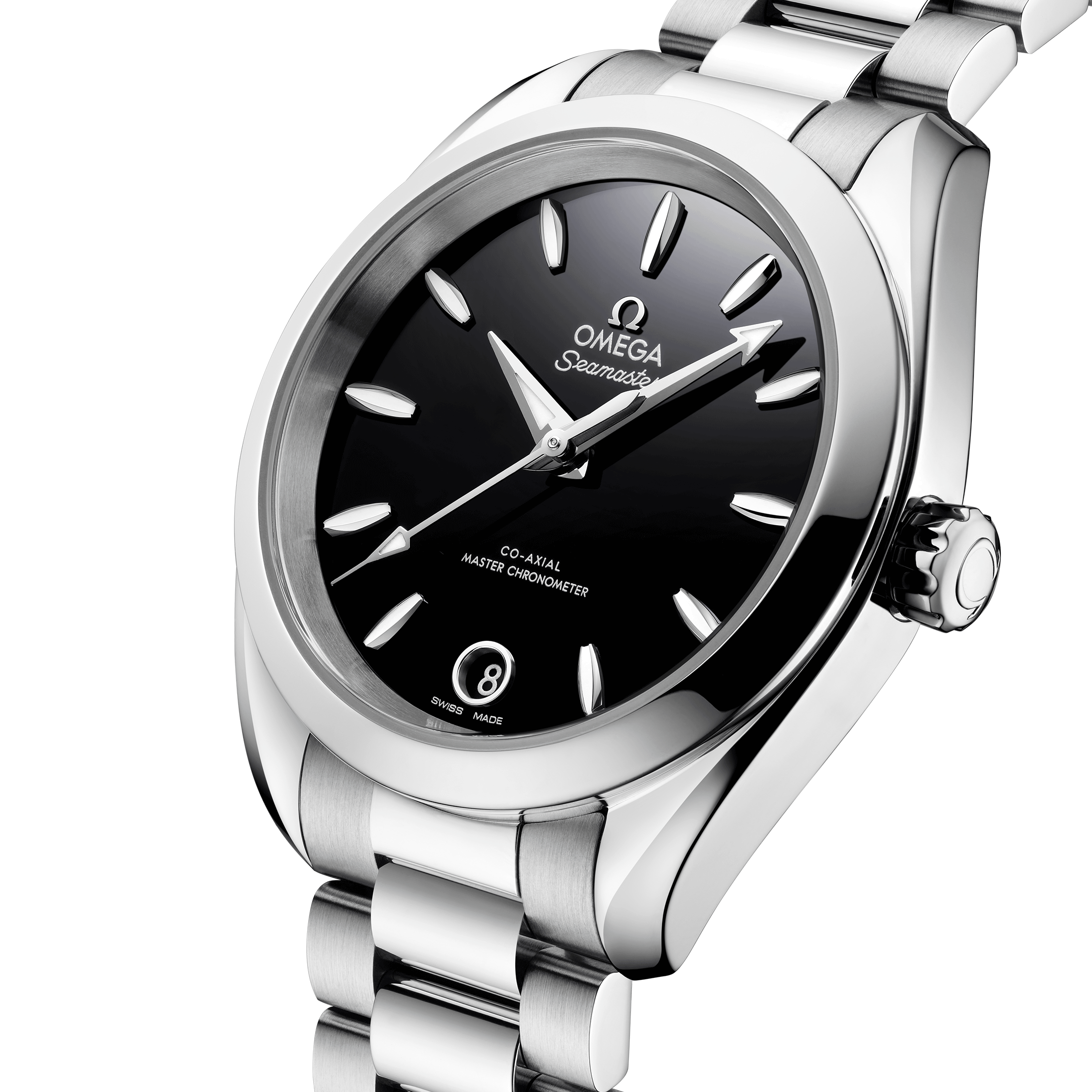 Montre Omega Seamaster Aqua Terra 150m Co-Axial Master Chronometer cadran noir bracelet acier 34 mm
