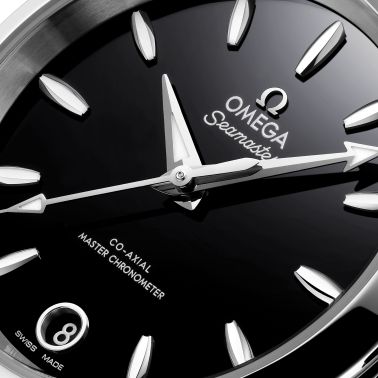 Montre Omega Seamaster Aqua Terra 150m Co-Axial Master Chronometer cadran noir bracelet acier 34 mm