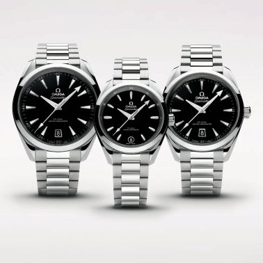 Montre Omega Seamaster Aqua Terra 150m Co-Axial Master Chronometer cadran noir bracelet acier 34 mm