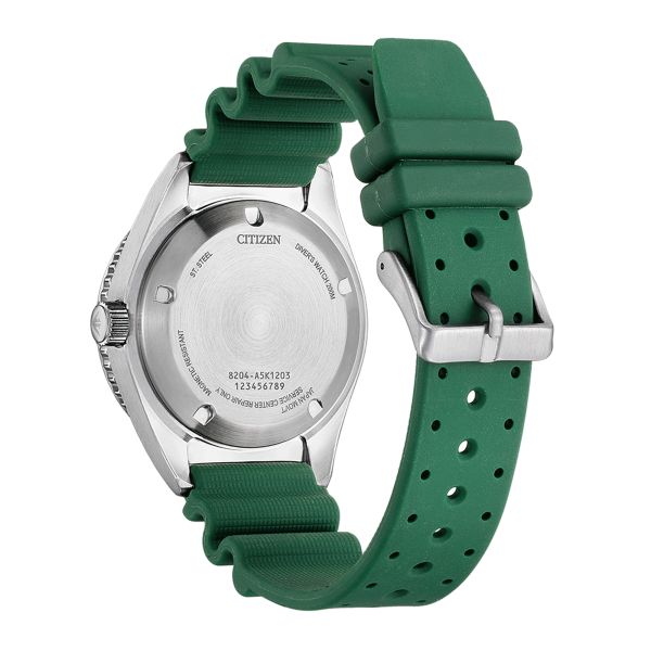 Montre Citizen Promaster Marine automatique cadran vert bracelet caoutchouc 41 mm