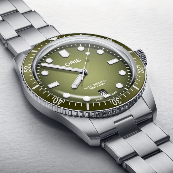 Oris Divers Sixty-Five Date Green 01 733 7707 4057-07 8 20 18 - Lepage