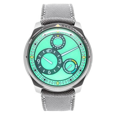 Ressence Type 5 L "Lume" titanium automatic gray textile strap 46 mm