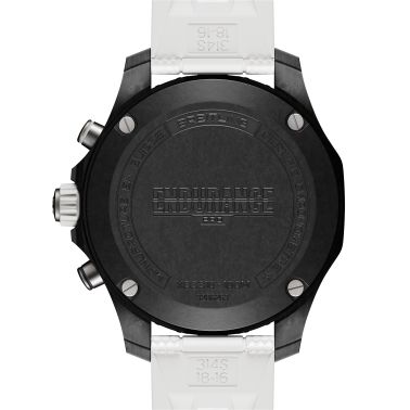Breitling Professional Endurance Pro quartz black dial white rubber bracelet 38 mm