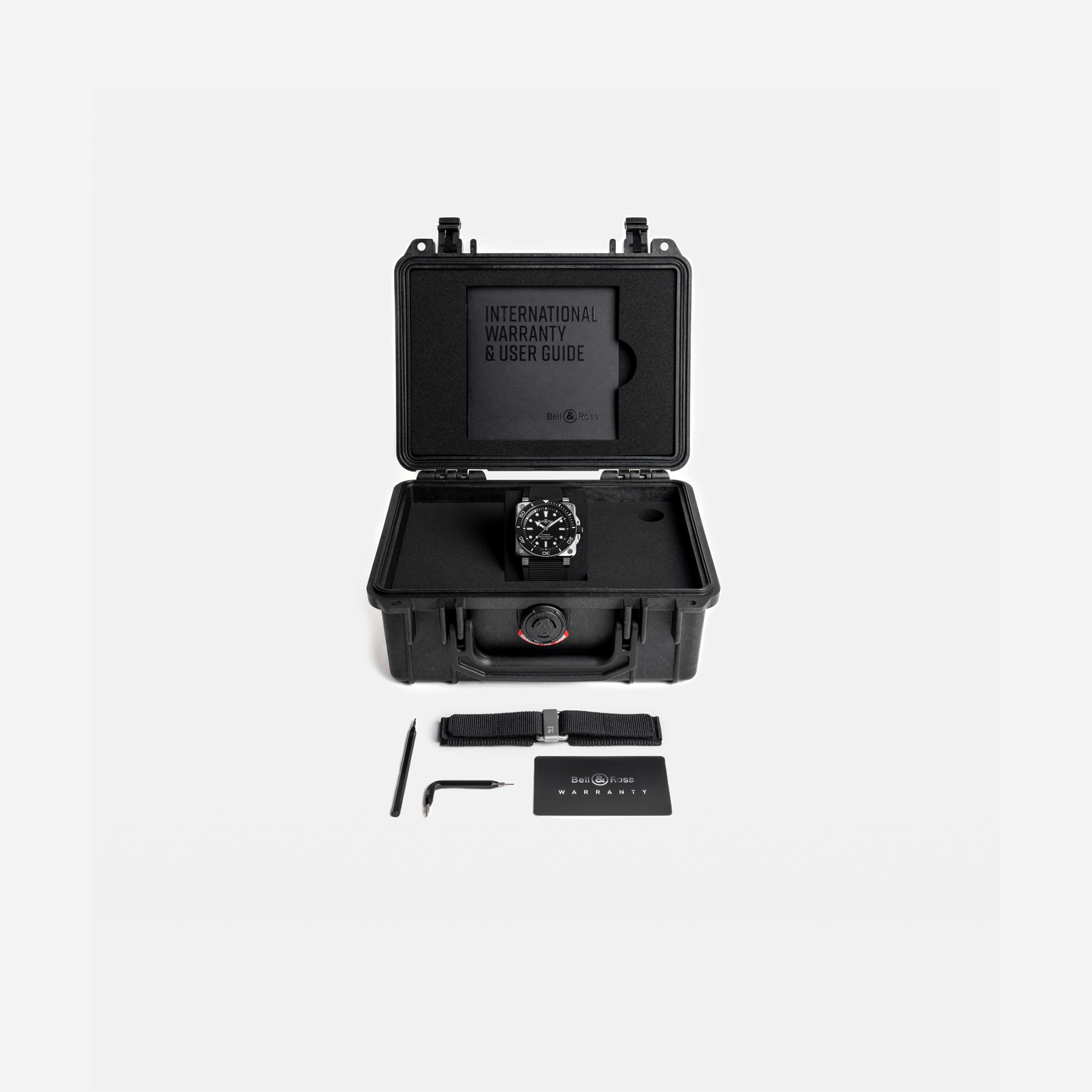 Bell & Ross BR 03 Diver Black Steel automatic black dial rubber strap 42 mm