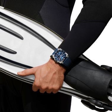 Bell & Ross BR 03 Diver Blue Steel automatic blue dial rubber strap 42 mm