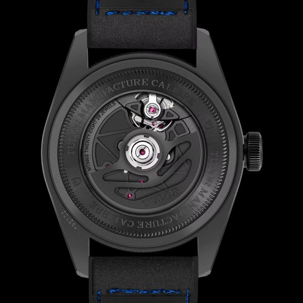 Tudor Black Bay Ceramic Blue automatic watch blue dial black leather and rubber 41 mm M79210CNU-0007