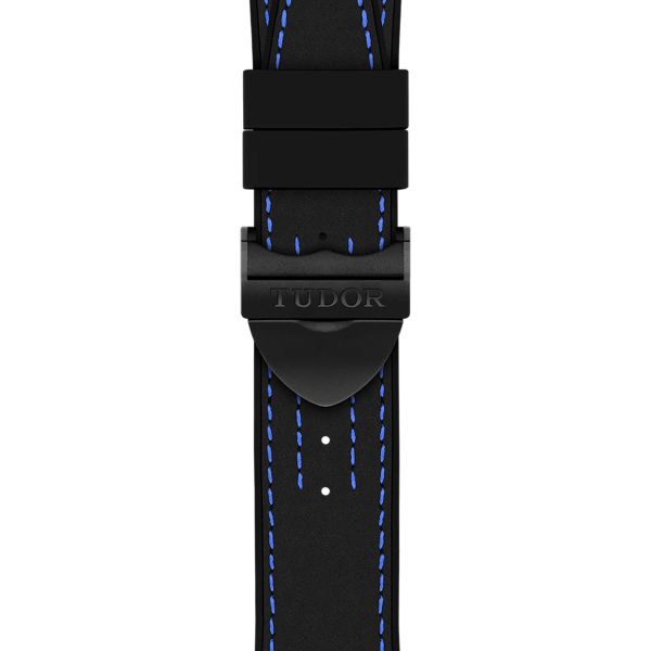 Tudor Black Bay Ceramic Blue automatic watch blue dial black leather and rubber 41 mm M79210CNU-0007