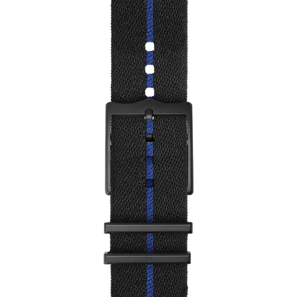 Montre Tudor Black Bay Ceramic Blue automatique cadran bleu cuir et caoutchouc noir 41 mm M79210CNU-0007