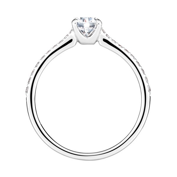 Solitaire Lepage Demoiselle en or blanc diamants