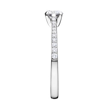 Solitaire Lepage Demoiselle en or blanc diamants