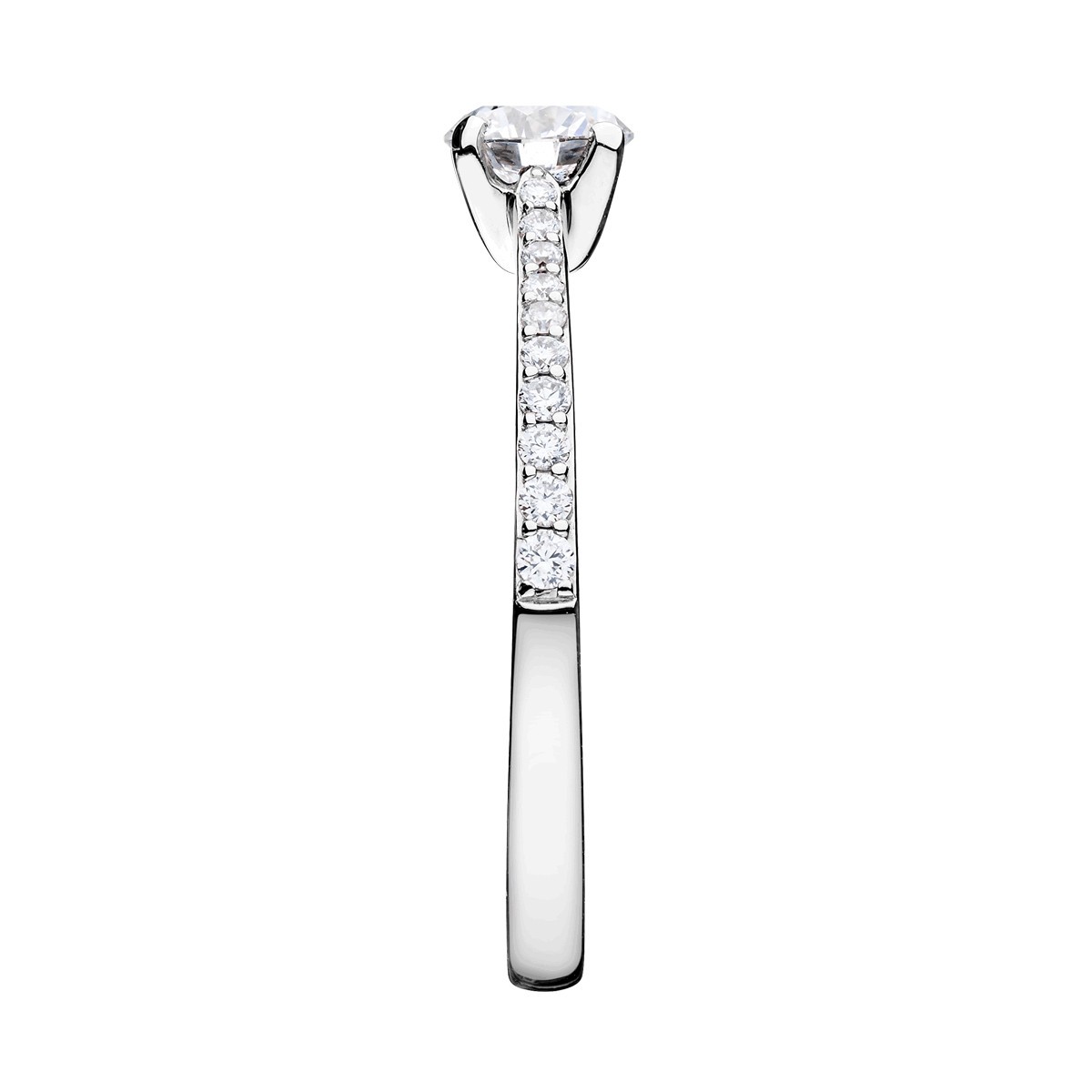 Solitaire Lepage Demoiselle en or blanc diamants