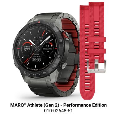 Garmin Marq Gen 2 Athlete Performance Edition watch black titanium bracelet 46 mm