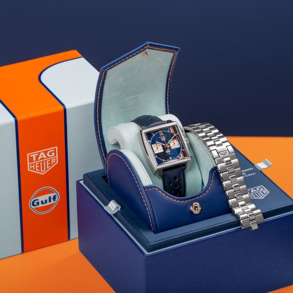 TAG Heuer Monaco Gulf Calibre Heuer 02 automatic 39 mm Full Set 2022