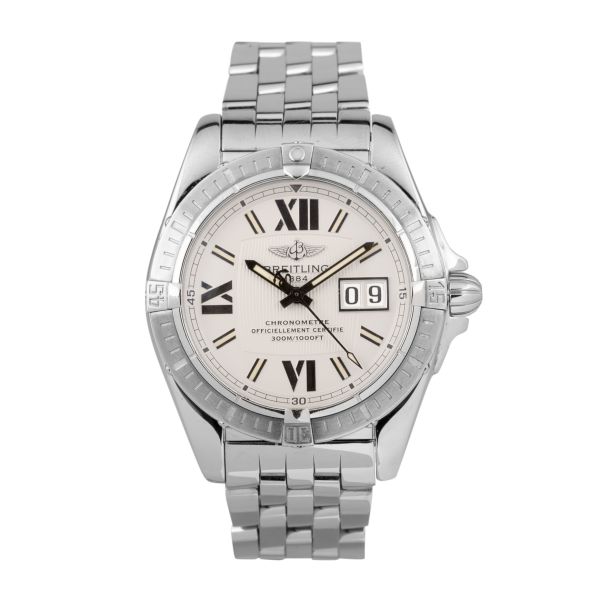 Pre Owned Breitling Windrider Cockpit Big Date A49350 Lepage