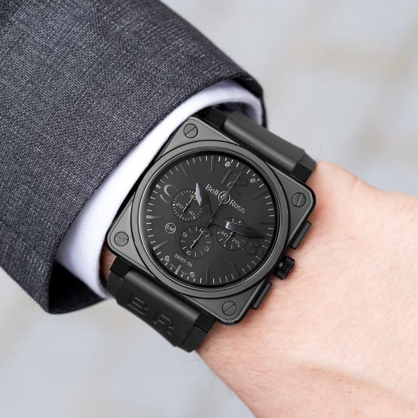 Montre Bell & Ross BR03-94 Phantom Chronographe automatique 46 mm 2007