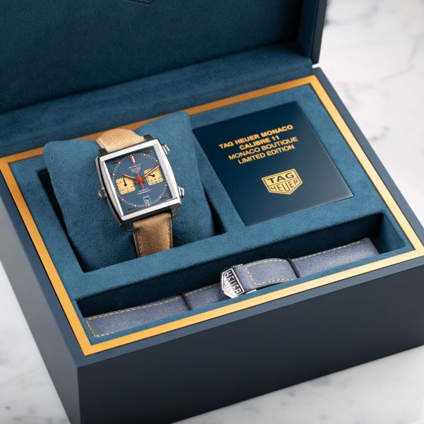 TAG Heuer Monaco ギフトボックス Pre-Owned TAG Heuer Monaco Titanium Boutique Edition Calibre