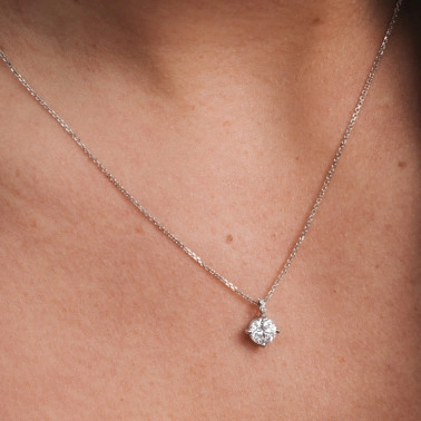 Lepage Flirt necklace in yellow gold and diamonds