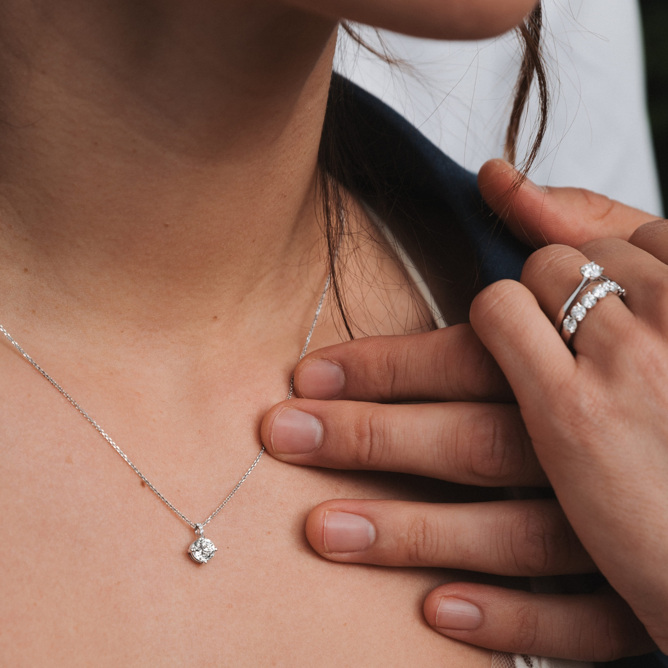 Collier Lepage Flirt en or rose et diamants