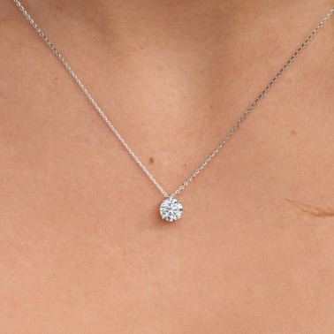 Lepage Chéri necklace in white gold and diamond