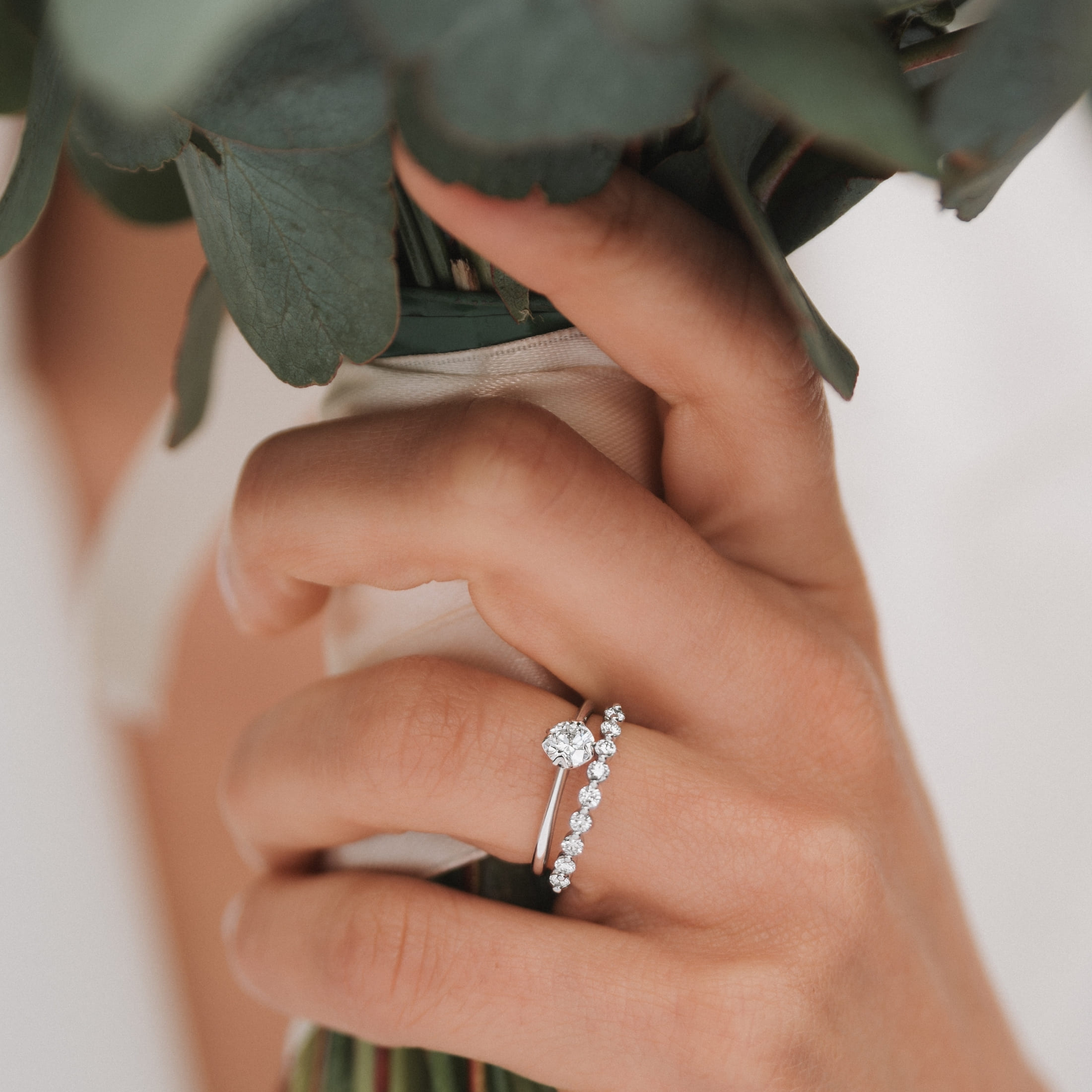 Lepage Idylle engagement ring in rose gold and diamonds