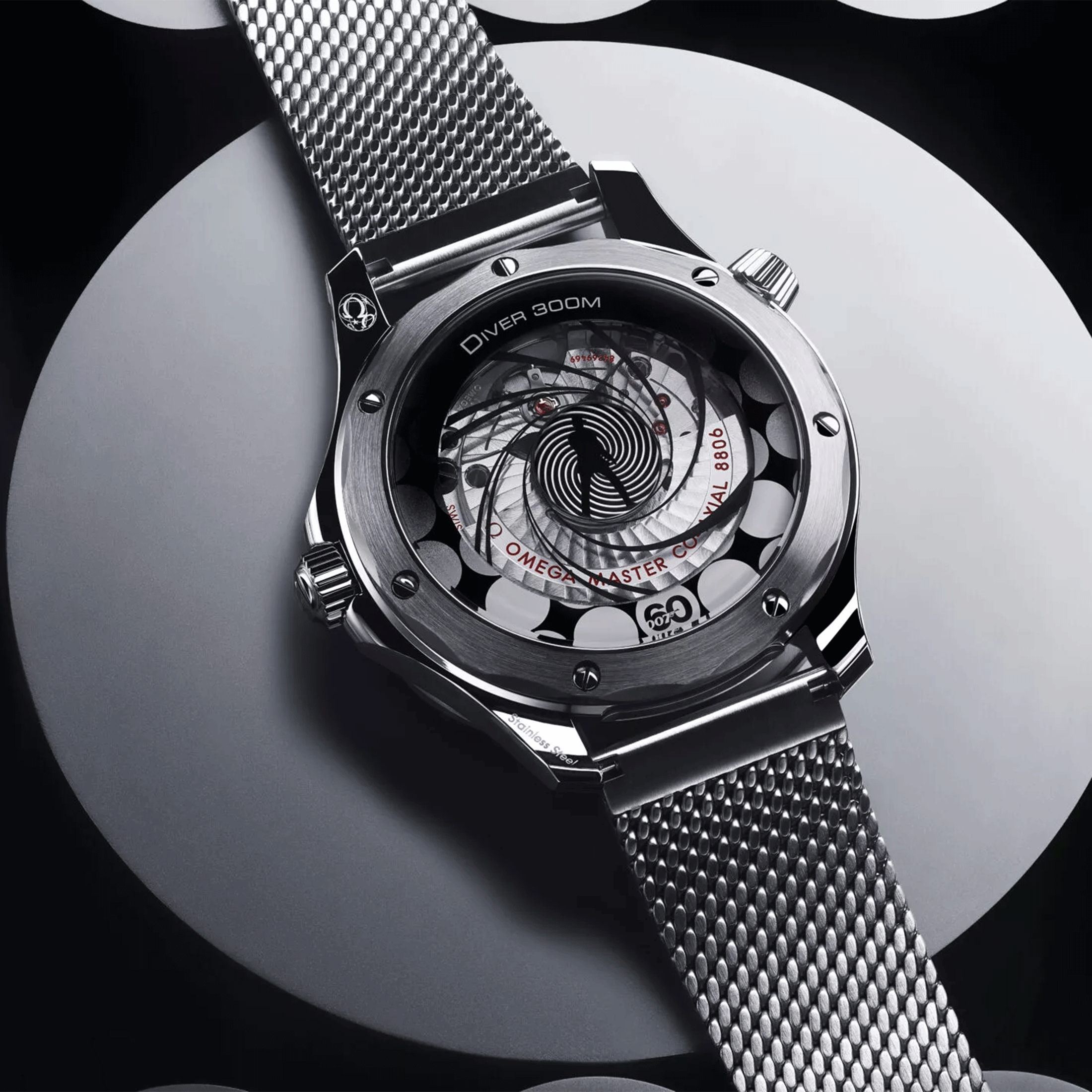 Omega Seamaster Diver 300m Co-Axial Master Chronometer "James Bond 60th anniversary" blue dial steel bracelet 42 mm