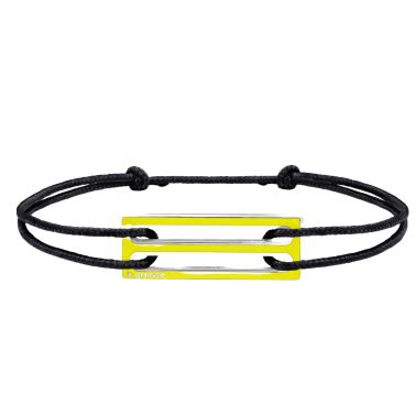 Bracelet Le Gramme Edition Jeux Olympiques Yellow 2,5 g en argent et laque