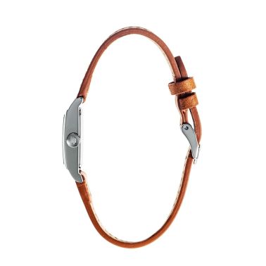 Lip Churchill T13 quartz white dial leather strap 13 x 29 mm