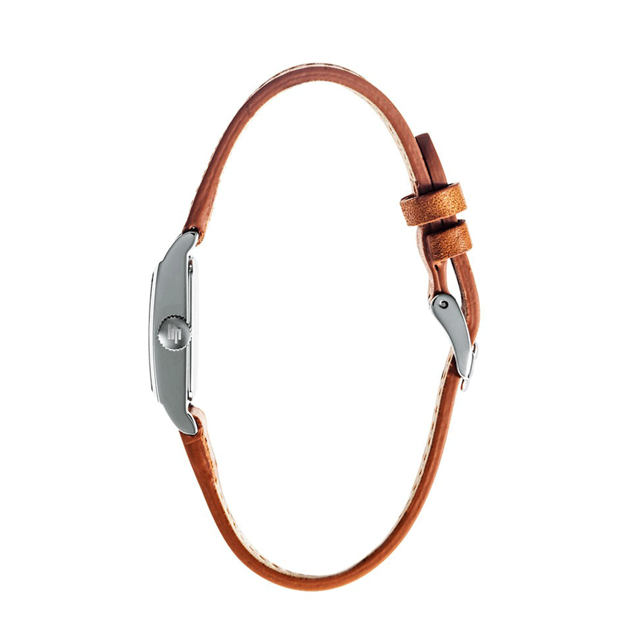 Lip Churchill T13 quartz white dial leather strap 13 x 29 mm