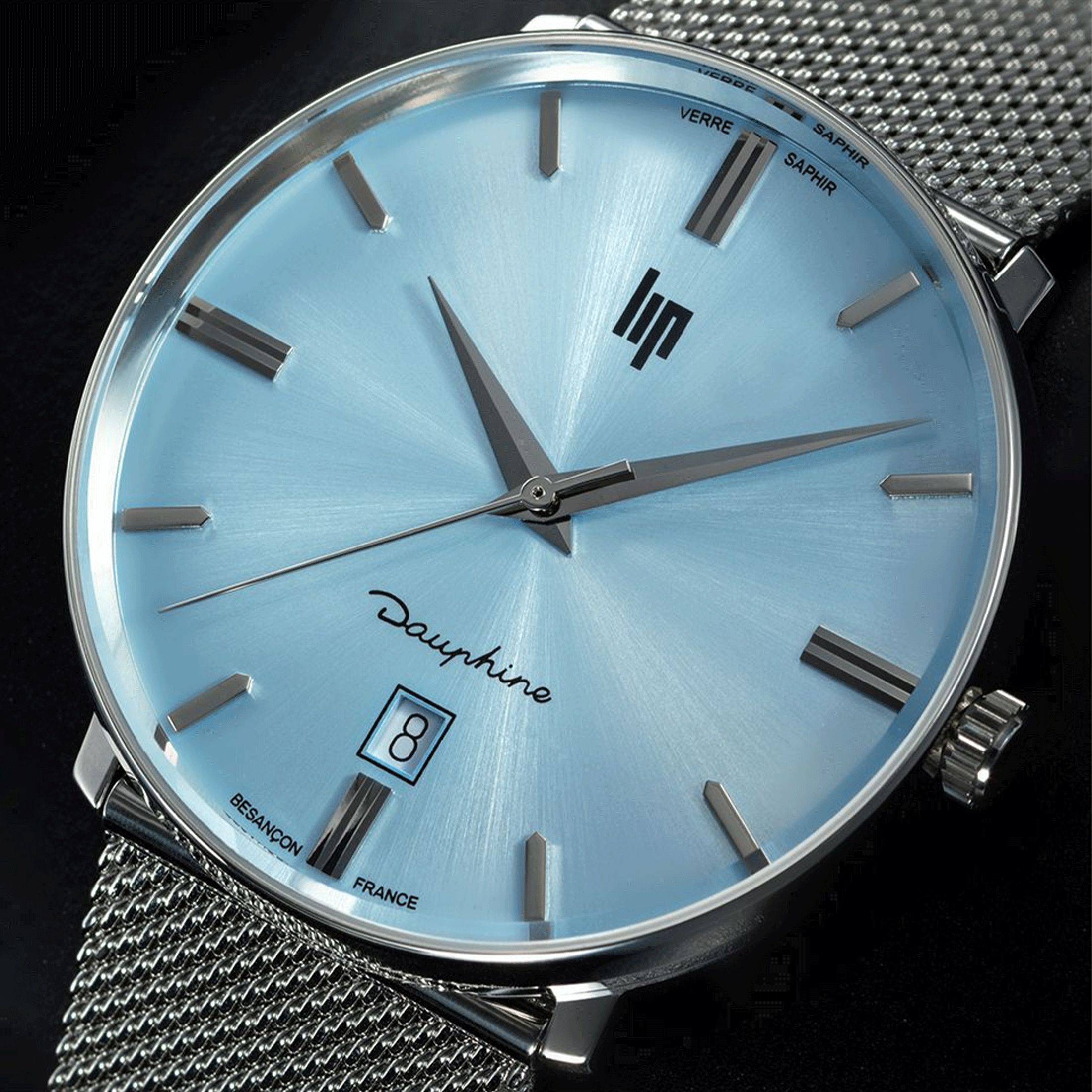 Origine Lip - Cadran Montre Lip R184 Dauphine Electric Plat