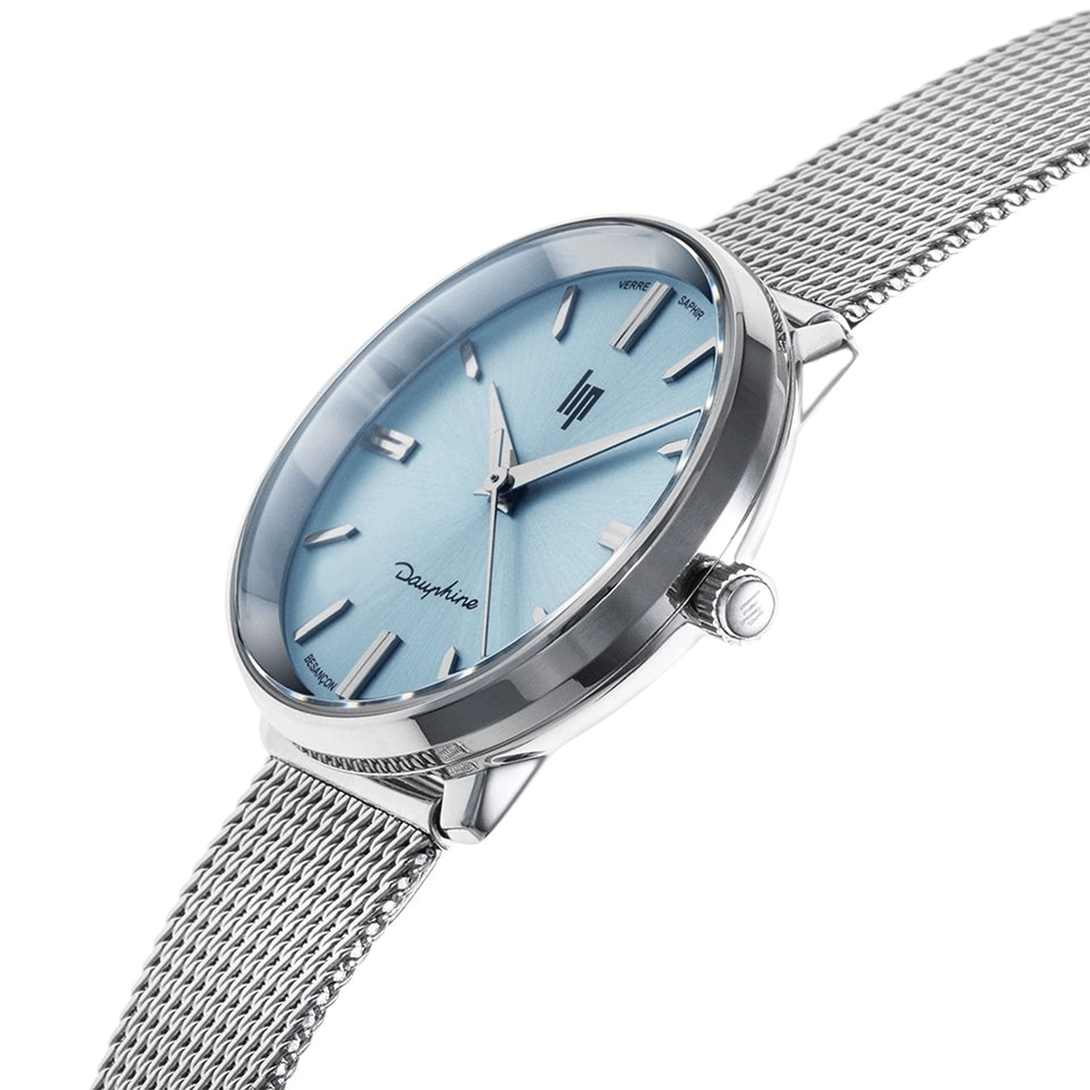 Lip Orologio Dauphine 38 Mm – Acciaio 316L – Quadrante Blu Cielo – Made In France