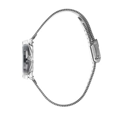 Montre Lip Dauphine quartz cadran bleu ciel bracelet acier milanais 29 mm