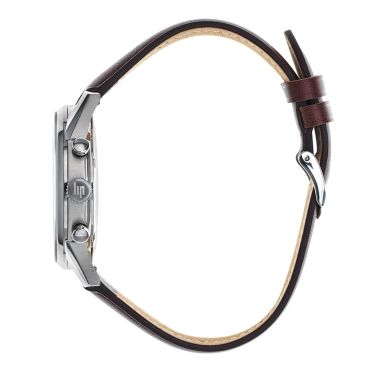 Montre Lip Himalaya Chronographe Quartz cadran vert bracelet cuir 40 mm