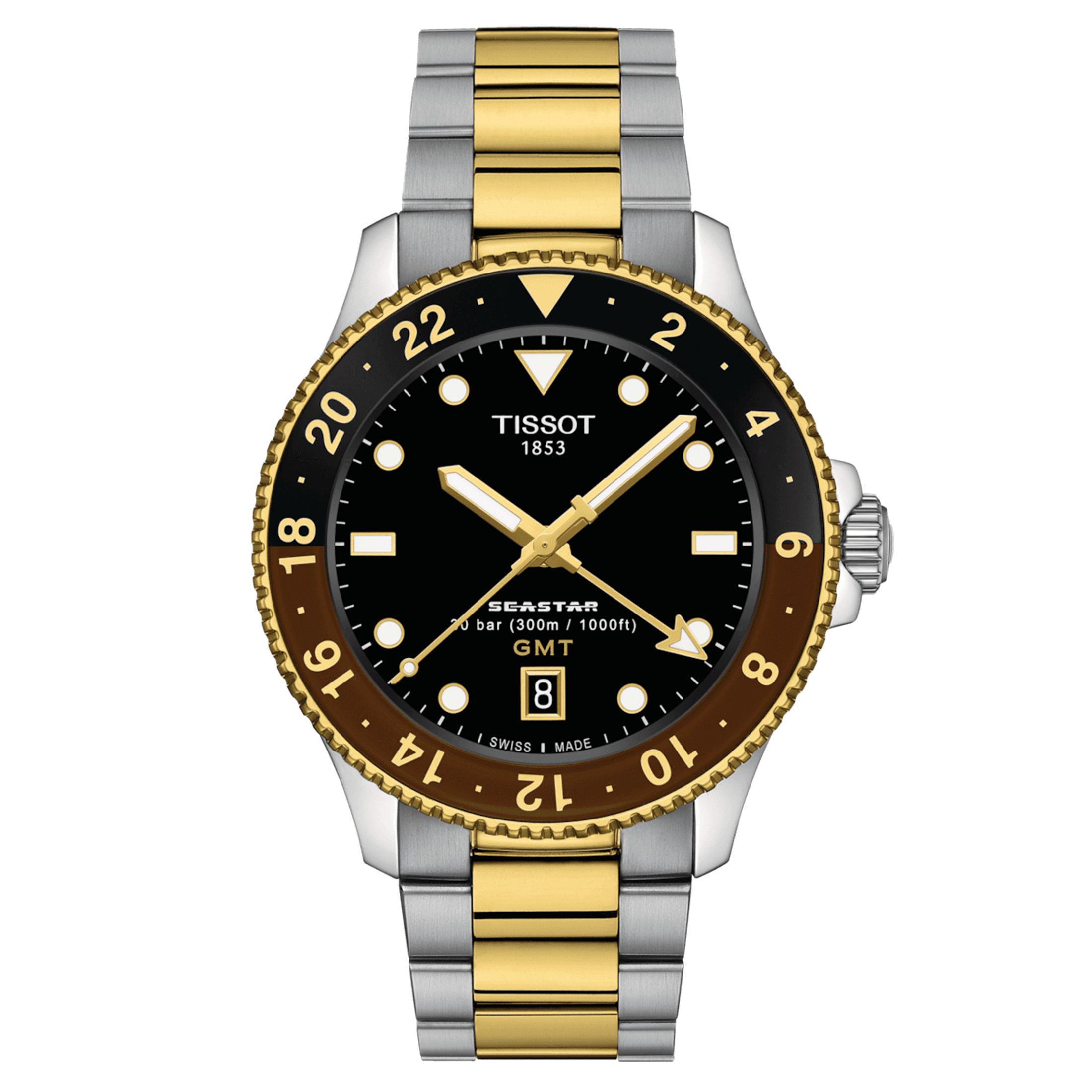 Tissot Seastar 1000 quartz GMT Watch 40 T120.852.22.051.00