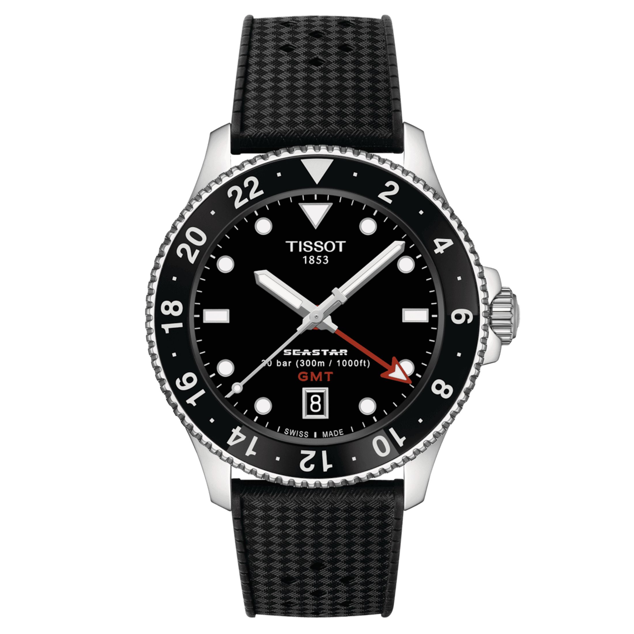Montre Tissot Seastar 1000 GMT quartz 40 T120.852.17.051.00 - Lepage